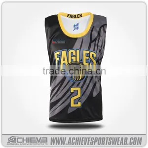 Custom Submilated Mesh Team Wear Customize Reversible Lacrosse Training Jerseys/uniforms thumbnail-3