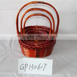 Wholesale Wicker Baskets Rattan Cane Webbing Christmas Gift Baskets Empty thumbnail-6