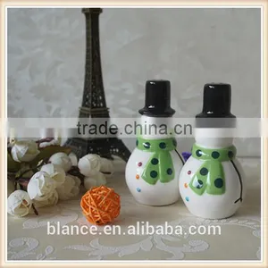 Ceramic Christmas Lovely Snowman Sauce Shake Jar thumbnail-1