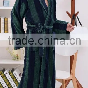 2014 Hotsale Brilliant Warm 100% Cotton Men Bath Robe thumbnail-2