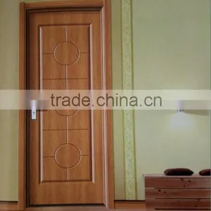 Blessing Interior Flat Design PVC Wooden Door thumbnail-1
