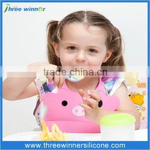 Ecofriendly Wholsesale Kids Silicone Bib thumbnail-4