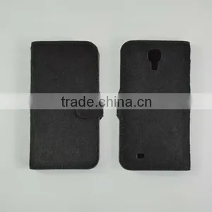 Unique Horsehair Mobile Phone Folio Wallet Case Cover for Samsung S4 With Card Slot OEM thumbnail-1