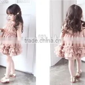 Cute HandMade Baby Girl Dress Soft Chiffon Hand Made Baby Girl Dress thumbnail-2