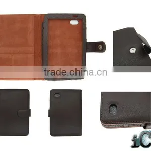 Luxury Fashinable NoteBook Leather Cases With Credit Card Stand for Samsung Galaxy Tab P1000 thumbnail-1