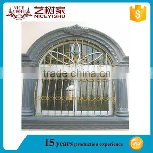 Wrought Iron Work Window Grill Designs for Sale thumbnail-5