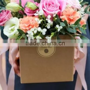 High Quality Kraft Paper Box for Flower Packaging thumbnail-1