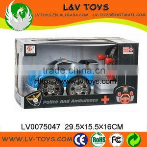 DIY 4CH rc Police Car Toy for Kids With Light thumbnail-1