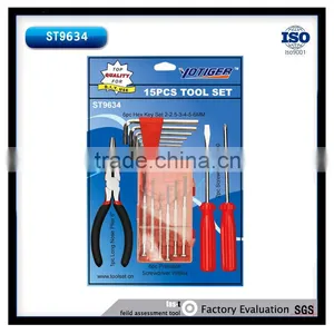 15 Pcs Blister Card Tool Set for Supermarket Selling thumbnail-1