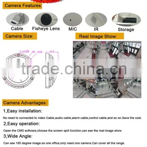Professional Surveillance Extra Wide Angle Fisheye IP 360 Degree Panoramic Camera thumbnail-4
