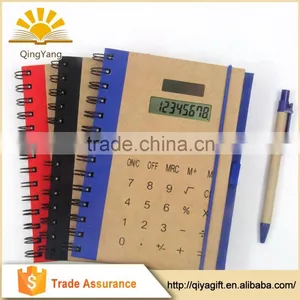 Office & School Supplies Notepad WIth Calculator Business Stationery Kraft Spiral Notebook thumbnail-1