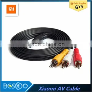 Original Xiaomi AV Cable 3.5mm to RCA 1.5m Black Audio Video Cable for Xiaomi Mi TV Box 3 thumbnail-1