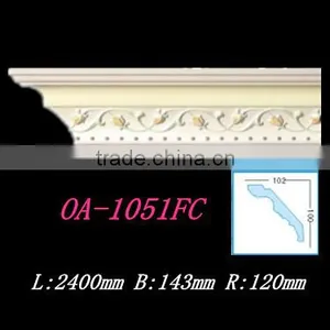 Good Quality European-style Decorative PU Cornice Mouldings thumbnail-1