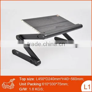 Adjustable Aluminum Portable Laptop Table/desk,folding Recliner Tables for Laptop thumbnail-1
