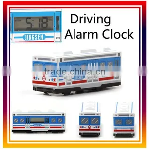 Smart Creative Auto Bus Alarm Clock ,Driving Car LCD Alarm Clock thumbnail-1