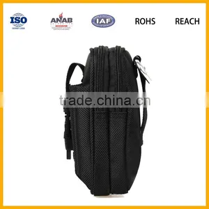 High Quality Cheap 300D Men Cycling Sport Waist Bag With Hasp Mobile Phone Pocket thumbnail-3