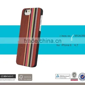 Laser Engraving Mix Colored Wood Custom Design Wholesale Cell Phone Case For IPhone 6 Wooden Case thumbnail-6