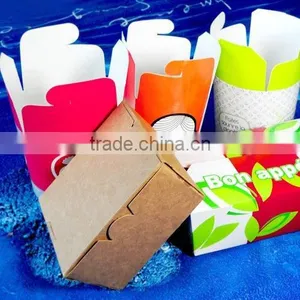 Disposable Take Away Packaging Box , Paper Noodle Box, Recycled Noodle Boxes thumbnail-2