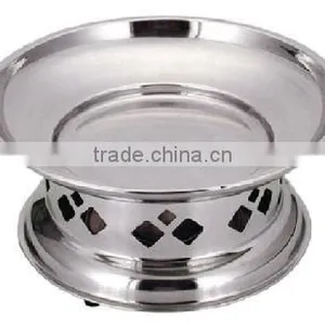 Stainless Steel Round Warmer Platter With Stand thumbnail-1