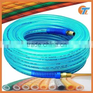Blue 300 PSI Rubber Polyurethane Braided Flexible Air Hose thumbnail-1