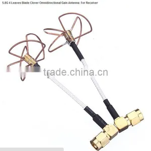 5.8G 4 Leaves Omnidirectional High Gain FPV CCTV Antenna For Receiver thumbnail-1