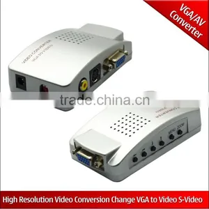 High Resolution Vga to Video Out Converter VGA to Video and S-Video Adapter Conversion thumbnail-1
