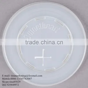 Custom High-Quality Polystyrene Translucent Flat Plastic Lid With Straw Slot for Paper Cup thumbnail-4