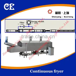 Automatic Continuous Deep Snack Food Fryer With Double Conveyor thumbnail-1