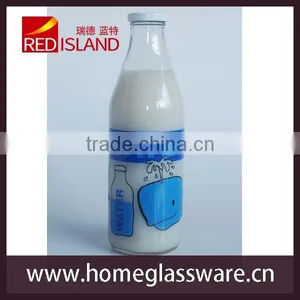 1L Glass Milk Sealed Bottle thumbnail-6