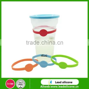 Unique Silicone Beer Bottle Markers Bottle Marker Silicone Wine Glass Bands,Party Drink Markers thumbnail-1