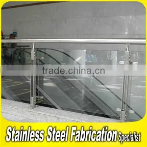 Outdoor Balcony 304 Stainless Steel Tempered Glass Railing thumbnail-5