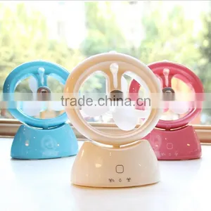 Mini Portable Spray Humidifier Fan Office Mute Water Spirit USB Rechargeable Humidifier Fan thumbnail-3
