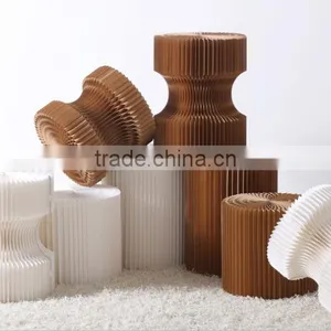 Popular Simplify Natural Portable Easy to Transport Living Room Paper Stool thumbnail-6