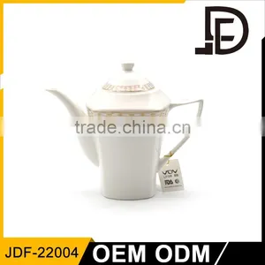 Popular Cheap Ceramic Porcelain Teapot Bulk,wholesale Ceramic Porcelain Tea Pot, Stoneware Teapot thumbnail-4