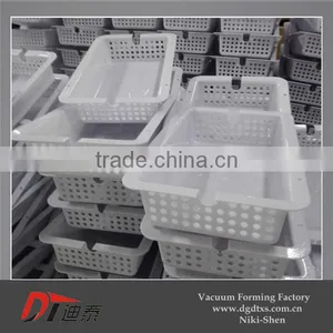 Customized White PVC Thermoformed Hole Tray thumbnail-1