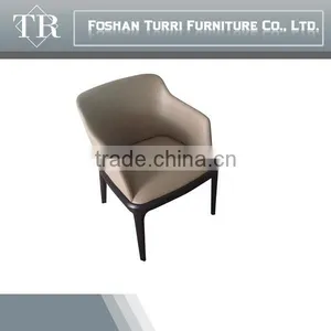 Simple Design Modern Solid Wood and Leather Dinning Chair thumbnail-3