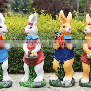 Artificial Animal Garden Statue Outdoor Bunny Garden Sculptures thumbnail-2