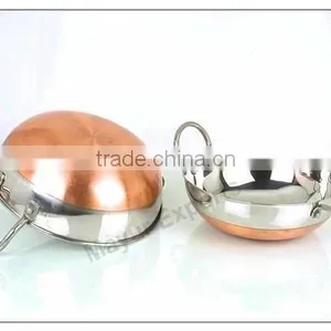 Stainless Steel Copper Base Balti Dish thumbnail-1