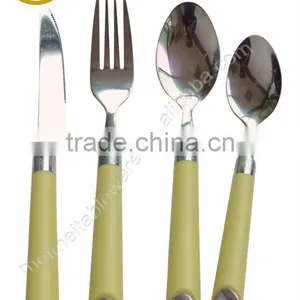 Stainless Steel Flatware With Plastic Handle thumbnail-1