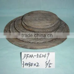 Round Wooden Plate Wholesale,wooden Food Tray thumbnail-1