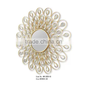 Design Decorative Wall Hanging Metal Mirror Art thumbnail-1
