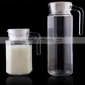 Shanghai Quality 1L 0.5L Wonderful High Clear Juice Octagonal Glass Pitcher thumbnail-1