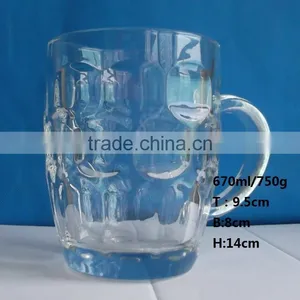 600ml 10oz Beer Mug Pineapple Cup Glass Beer Cup thumbnail-1