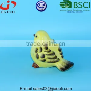 BSCI Audit Factory Lovely Painted Craft Kids Gifts Ceramic Birds for Home Decor thumbnail-3