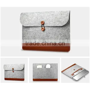 Wool Felt Envelope Sleeve Case Bag for MacBook11-12-13-15 Wool-Felt-Envelope-Sleeve thumbnail-1