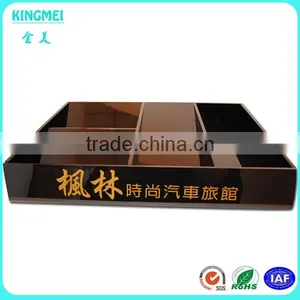 KM-GP32 High Quality Black Acrylic Serving Trays With Handles ,home Storage Organization Storage Acrylic Trays thumbnail-2