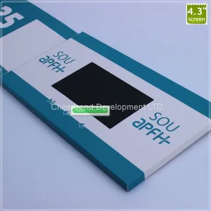 Souvenir Gift 4.3 Inch Lcd Color Screen Video Brochure, Custom Video Greeting Card thumbnail-1