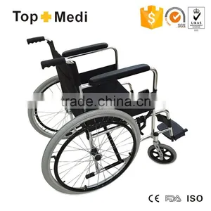 TOPMEDI Foldable Manual Cheap Aluminum Wheelchair thumbnail-2
