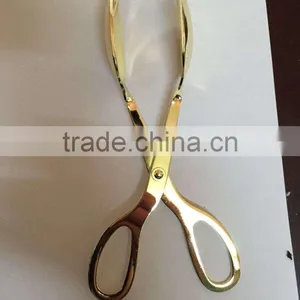 Wholesale Gold Color Planted BBQ Stainless Steel Serving Food Tongs thumbnail-6