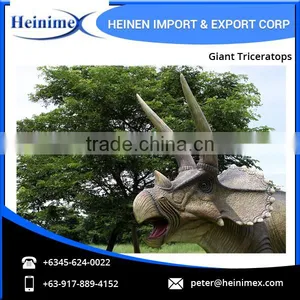 High Quality Best Simulation Jurassic Park Dinosaur Giant Triceratops Model thumbnail-3